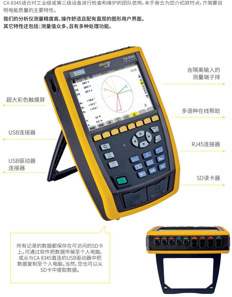 “A級(jí)”電能質(zhì)量分析儀CA8345